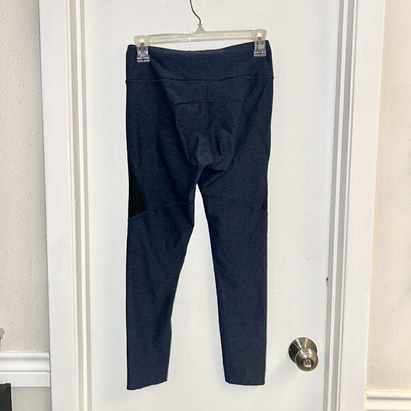 Outdoor Voices Navy Blue High Waist Warm Up Two Tone Leggings 7/8 Size Small - Picture 5 of 9